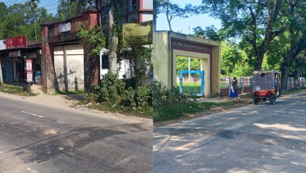 কুলাউড়ায় রংহীন ২৪ স্পিড ব্রেকার