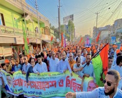 ধানের শীষের বিজয়ের অঙ্গীকার   সিলেটে ২০ সহস্রাধিক নেতাকর্মীর গণমিছিলে কাইয়ুম চৌধুরী
