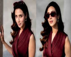 মেরুন পোশাকে রাজকীয় আবহে মিম