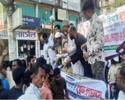 খালেদা জিয়ার সুস্থতার জন্য দক্ষিণ সুরমায় এম এ মালিকের খাবার বিতরণ