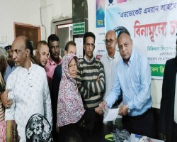 সিলেটে বিনামূল্যে ৫ শতাধিক মানুষের চক্ষু চিকিৎসা