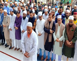 সিলেটে হাদির গায়েবানা জানাজা