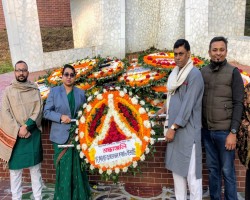 বিজয় দিবসে দি সিলেট চেম্বার অব কমার্স এন্ড ইন্ডাস্ট্রি'র শ্রদ্ধা
