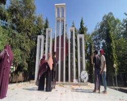 দক্ষিণ সুরমা উপজেলা শহিদ মিনার থেকে সকল শ্রদ্ধাঞ্জলির ফুল চুরি