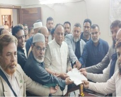 সিলেট-৬ আসনে বিএনপির প্রার্থী এমরানের মনোনয়নপত্র সংগ্রহ