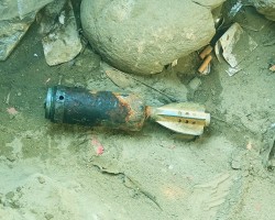 গোয়াইনঘাটে মর্টার শেল উদ্ধার