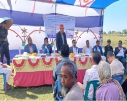 তাহিরপুরে ফসলরক্ষা বাঁধ মেরামতের কাজ শুরু