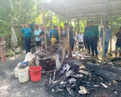আগুনে পুড়ে ছাই চা-শ্রমিকের স্বপ্ন, নগদ টাকাসহ ক্ষয়ক্ষতি ৫ লক্ষাধিক