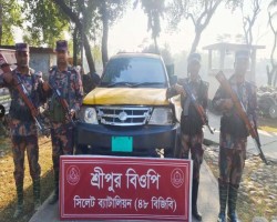 সিলেট সীমান্তে ১ কোটি টাকার চোরাচালানী পণ্য জব্দ