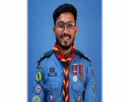 প্রেসিডেন্টস রোভার স্কাউট অ্যাওয়ার্ড অর্জন করলেন সিলেটের  রাহাদ
